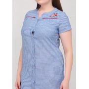 Блакитна сукня-сорочка Juliet deluxe в смужку  33282